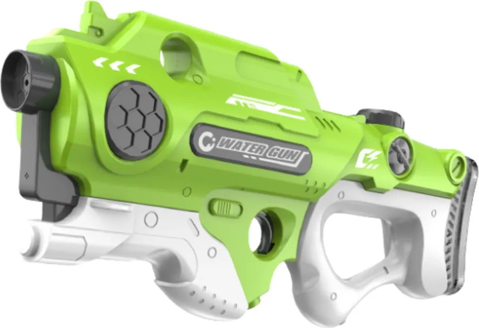 LEAN Toys Elektrická vodná pištoľ Automatická zelená