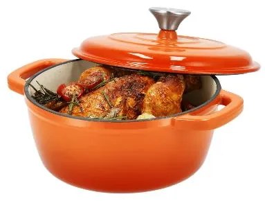 Silvercrest® Liatinový hrniec, 2,8 l (oranžová) (100393108)