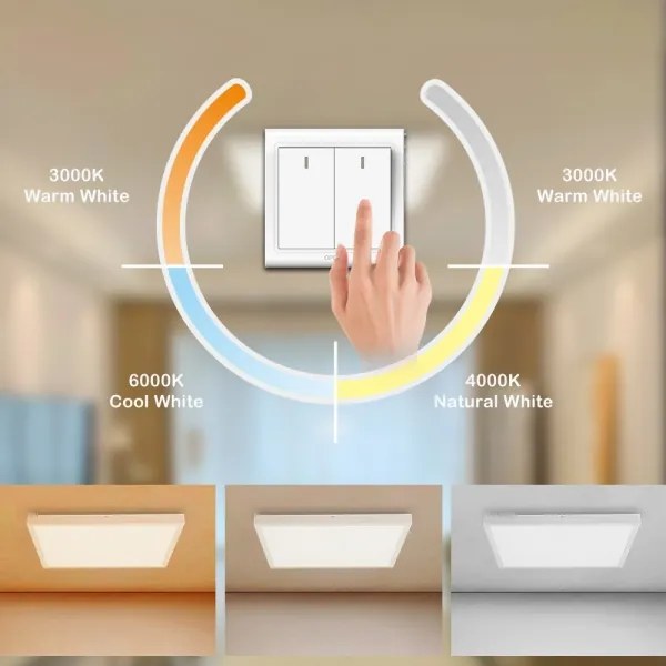 Brilagi - LED Kúpeľňové svietidlo FRAME LED/50W/230V 3000/4000/6000K IP44 biela