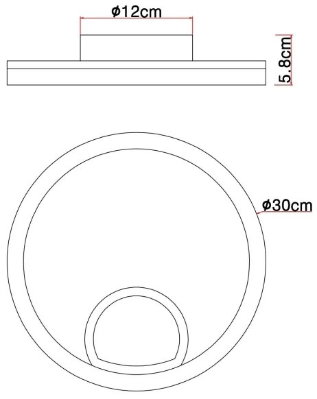 Globo 67298D - LED Stropné svietidlo BEATRIX LED/12W/230V