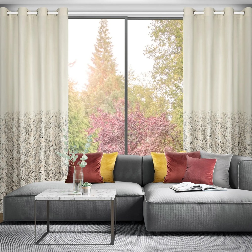 ZATEMŇOVACÍ ZÁVES NA KRÚŽKOCH TORI 140X250 CM VZOROVANÁ