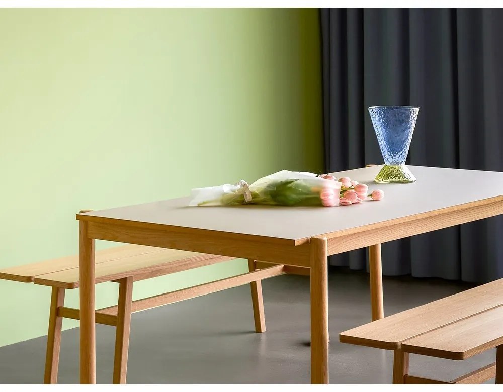 Jedálenský stôl z dubového dreva 107x190 cm Oblique – Hübsch