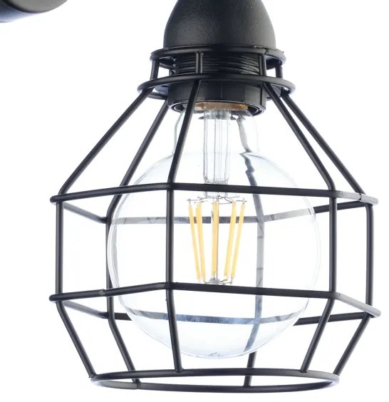 ONLI - Nástenné svietidlo SPIDER 1xE27/15W/230V čierna