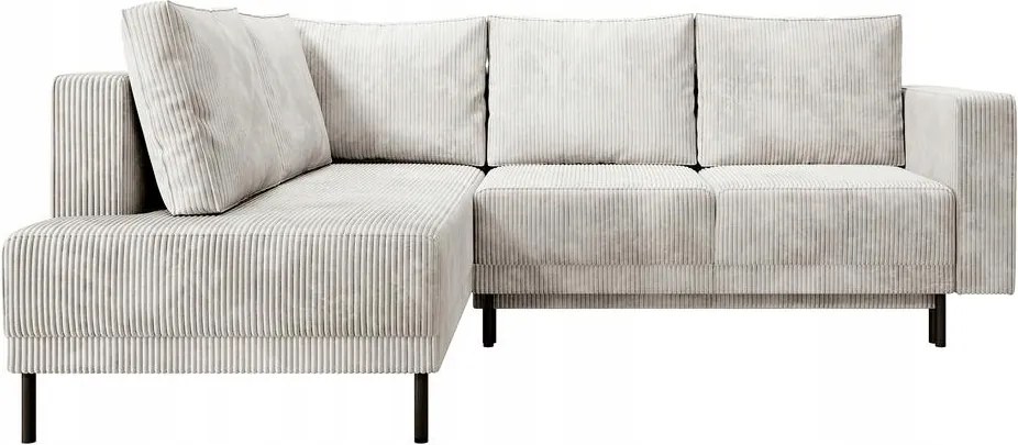 Rohová sedacia súprava Rodriguez (L) (béžovosivá čierna)