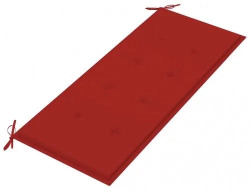 vidaXL Stohovateľná záhradná lavička s podložkou 128,5 cm tíkový masív-