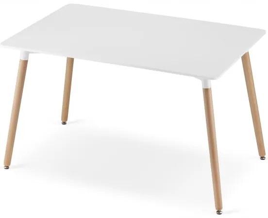 Jedálenský stôl ADRIA biely so šiestimi stoličkami OSAKA čierne