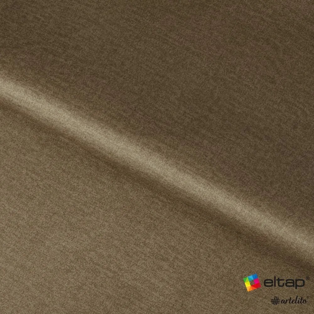 Svetlohnedá čalúnená jednolôžková posteľ s úložným priestorom s roštom 90x200 cm Lamica – ELTAP