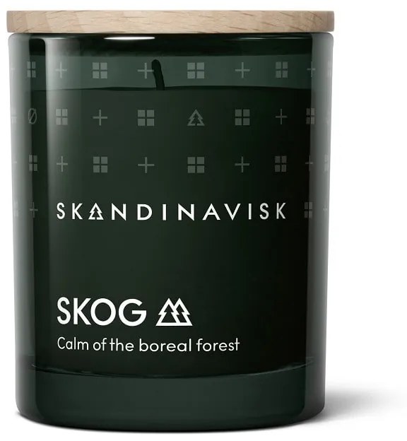 SKANDINAVISK Darčekový set SKOG (les) – vonná sviečka a difuzér