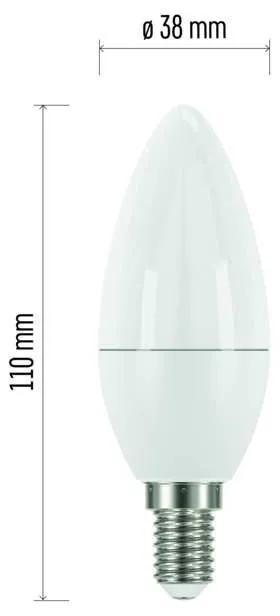 Emos LED žiarovka Classic Candle 8W E14 neutrálna biela ZQ3231