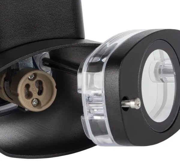 Kanlux 38885 - Vonkajšie nástenné svietidlo ZEVI 1xGU10/10W/230V IP54 antracit