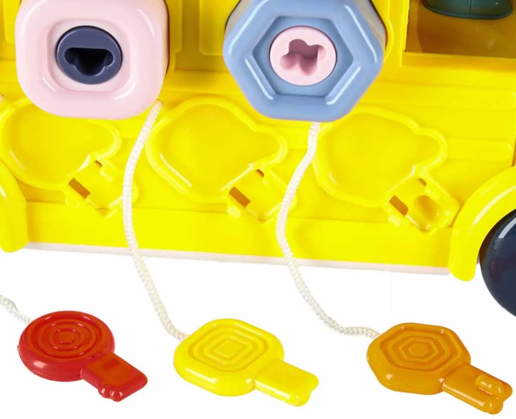 KIK Manipulačný autobus 6v1 – vzdelávacia stavebnica so skrutkami a skrutkovačmi, 3+