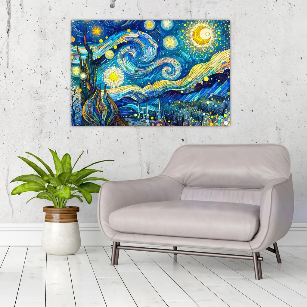 Obraz – Mozaika hviezdnej noci (90x60 cm)