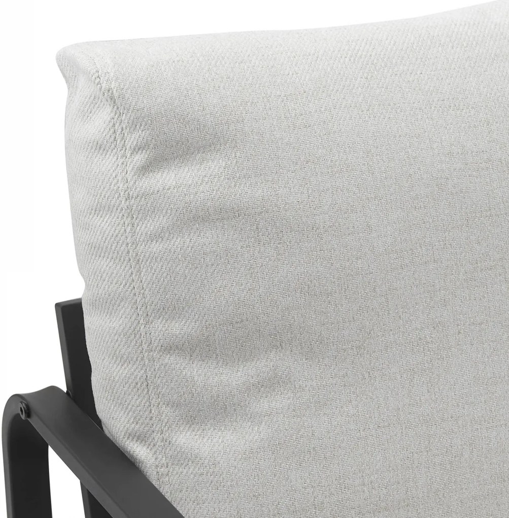 Design-Shop Kreslo Manea - látka / kov - Krémová