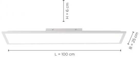 Leuchten Direkt 12204-16 - LED Prisadený panel FLAT LED/24W/230V