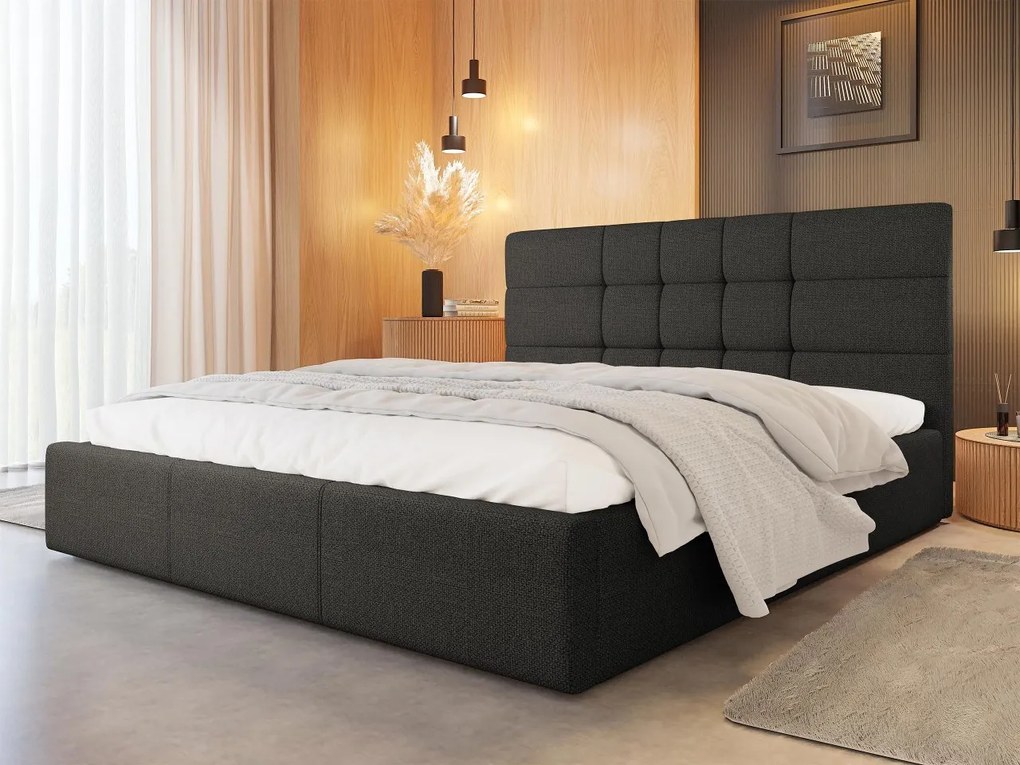Čalúnená posteľ Minti, Dostupné poťahy: Inari 96, Rozmer postele: 200x200