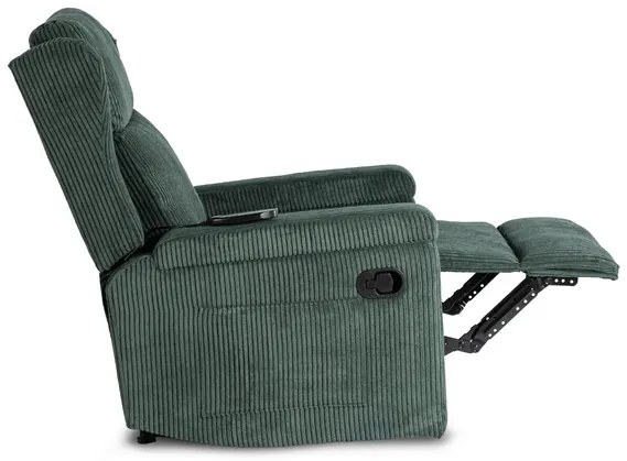 Masážne kreslo ANDREA, zelený menčester