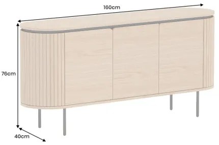 Komoda 47453 Atelier 160cm Natural Dub dyha - Komfort-nábytok