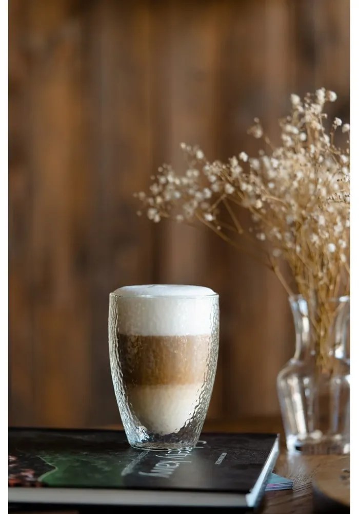 Dvojstenný/na latte sklenený hrnček 350 ml Allessia – Vialli Design