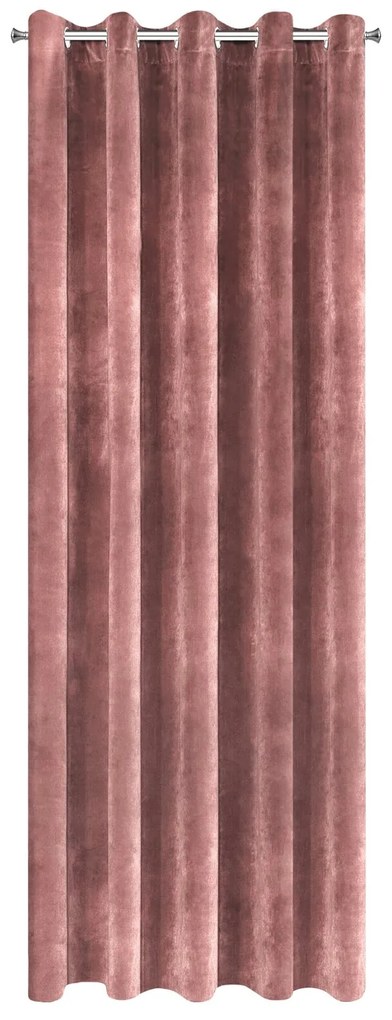 ZATEMŇOVACÍ ZÁVES NA KRÚŽKOCH VILLA 140X250 CM STARORUŽOVÁ