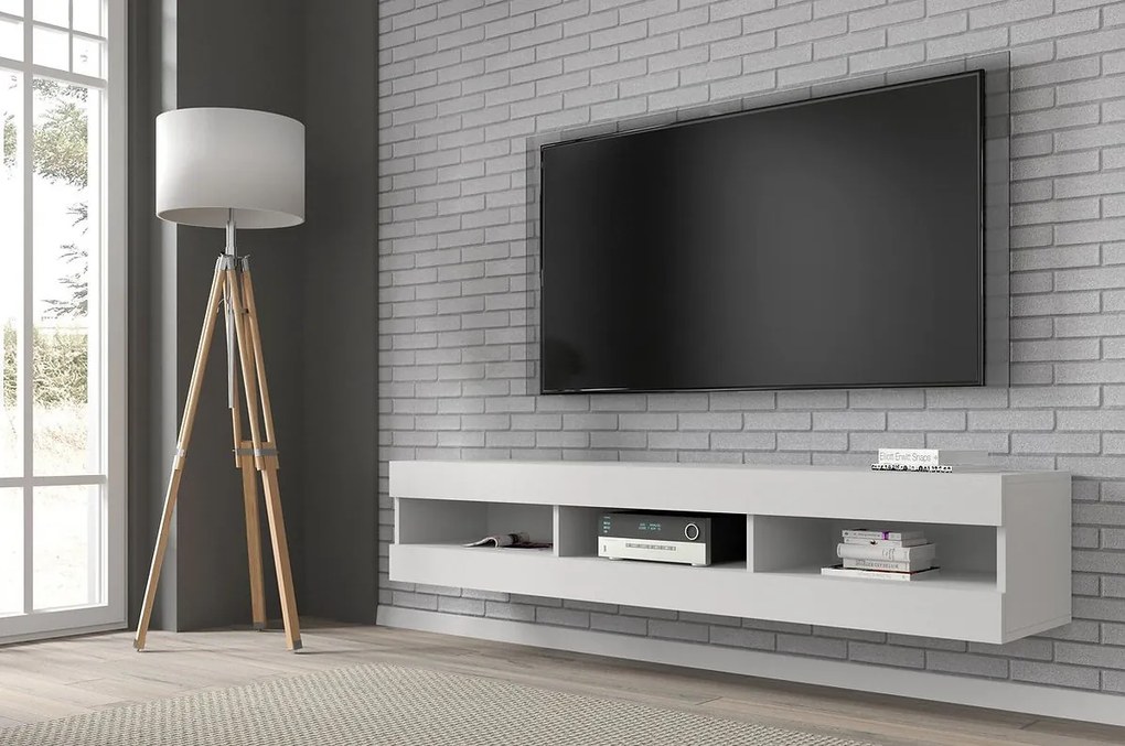 TV stolík/skrinka Mantra (biela). Akcia -20%. Vlastná spoľahlivá doprava až k Vám domov. 1124839