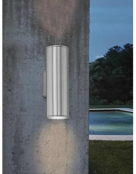 Eglo 33582 - LED RGBW Stmievateľné vonkajšie osvetlenie RIGA 2xGU10/5W/230V IP44