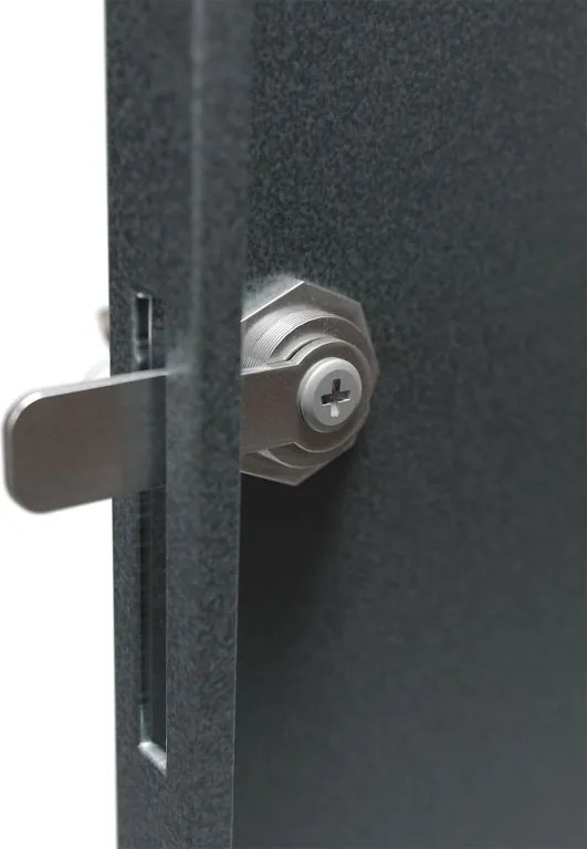 Kovový prístrešok pre 3 popolnice, antracit, 197×116×80 cm