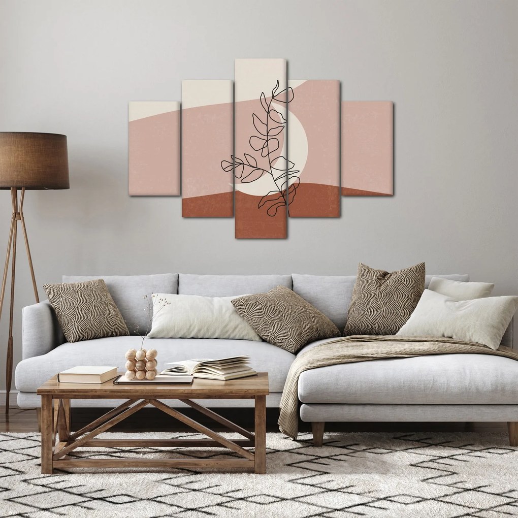 Obraz - Boho listy N⁰2 (150x105 cm)