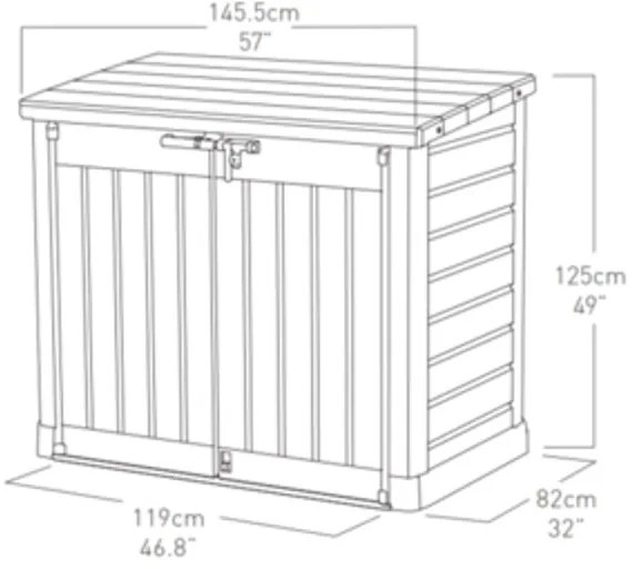 KETER STORE IT OUT MAX Úložný box 146 x 82 x 125 cm 17199416
