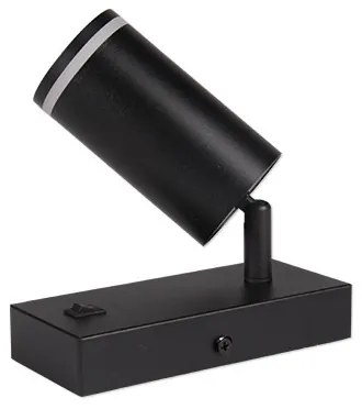 Nástenné bodové svietidlo 1xGU10/35W/230V čierna