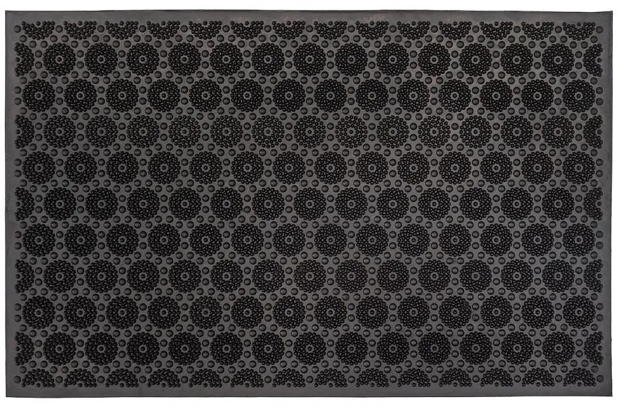 Rohožka  Pin Mat 58x36,5 cm kolieska čierna