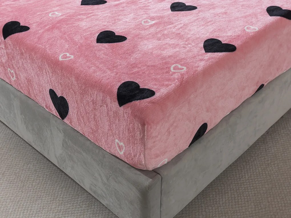 XPOSE® Mikroplyšová plachta LOVE Exclusive 180x200 cm