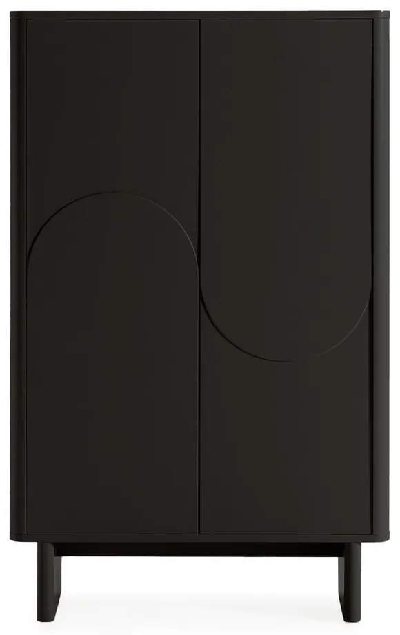 Čierna skrinka 80x130x40 cm Solei – MOME
