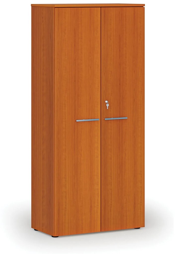 Kancelárska skriňa s dverami PRIMO WOOD, 1781 x 800 x 420 mm, čerešňa