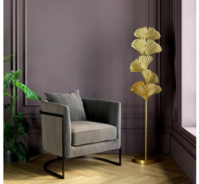 Yuva stojacia lampa zlatá 160cm