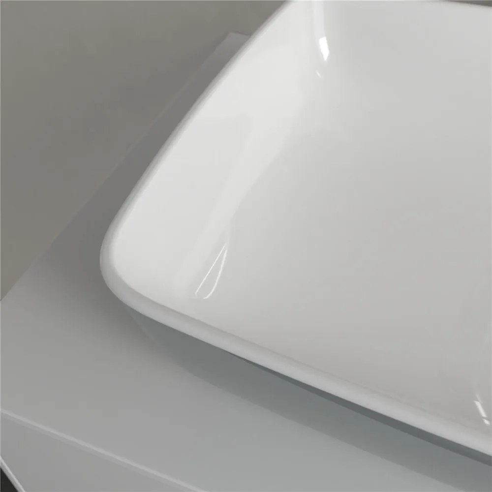 VILLEROY & BOCH Artis obdĺžnikové umývadlo na dosku bez otvoru, bez prepadu, 580 x 380 mm, French Linen, 417258BCT7