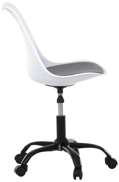 Autronic BONTEC Kancelárska stolička, výškovo nastaviteľná, šedá plast, KA-X7055 GREY Farba: Šedá