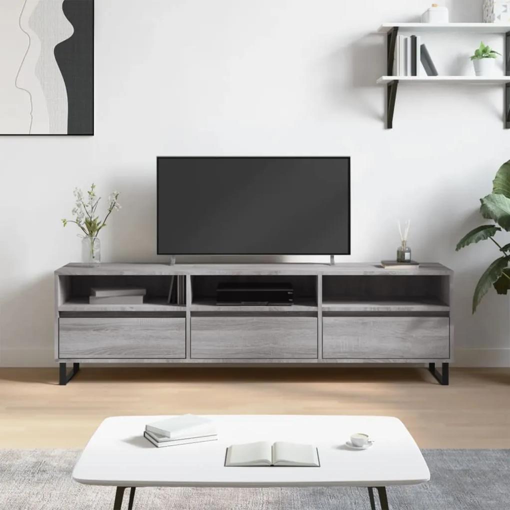 TV skrinka sivý dub sonoma 150x30x44,5 cm kompozitné drevo 831306