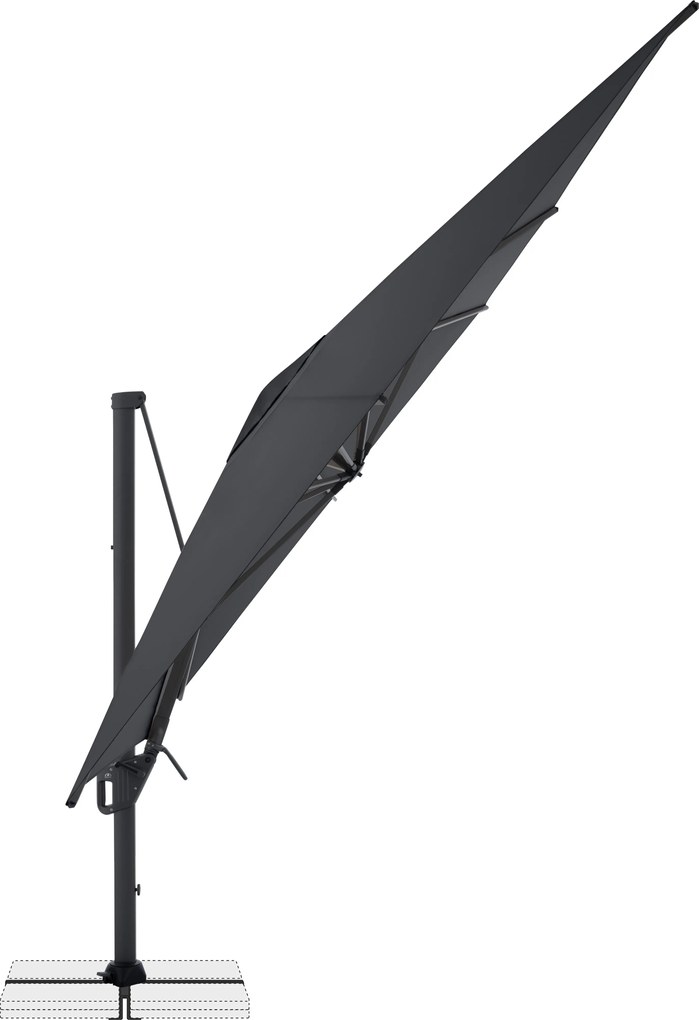 Doppler LIFE 300 x 400 cm – výkyvný záhradný slnečník s bočnou tyčou