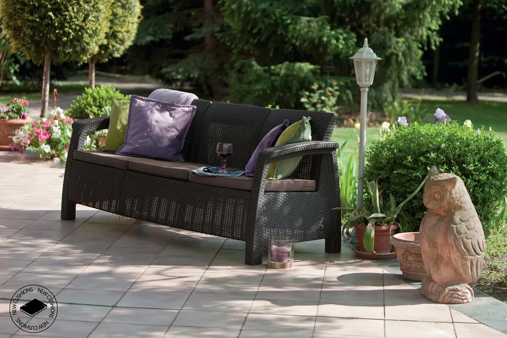 Keter CORFU LOVE SEAT MAX - hnedá