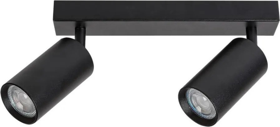 Rabalux 2085 - Stropné bodové svietidlo SOLO 2xGU10/25W/230V čierna