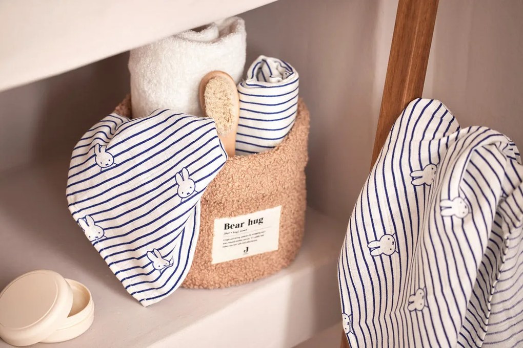 Plienky zavinovacie 2ks 115x115 cm Miffy Stripe Navy