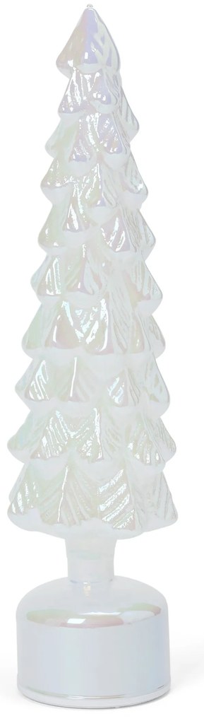 Otáčajúci sa LED dekoračný strom zo skla, veľký