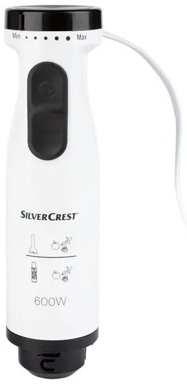 SILVERCREST® KITCHEN TOOLS Tyčový mixér so šľahačom SSSM 600 A1 (100343910)