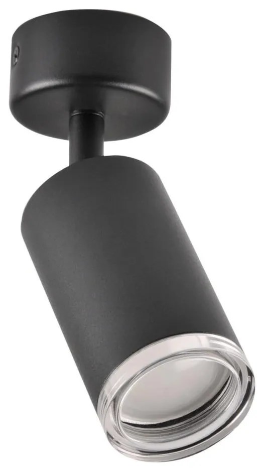 Polux Kúpeľňové bodové svietidlo TURYN 1xGU10/10W/230V IP44 čierna 324702