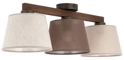 Brilagi - Prisadený luster LATTE SABIA 3xE27/15W/230V borovica/mix