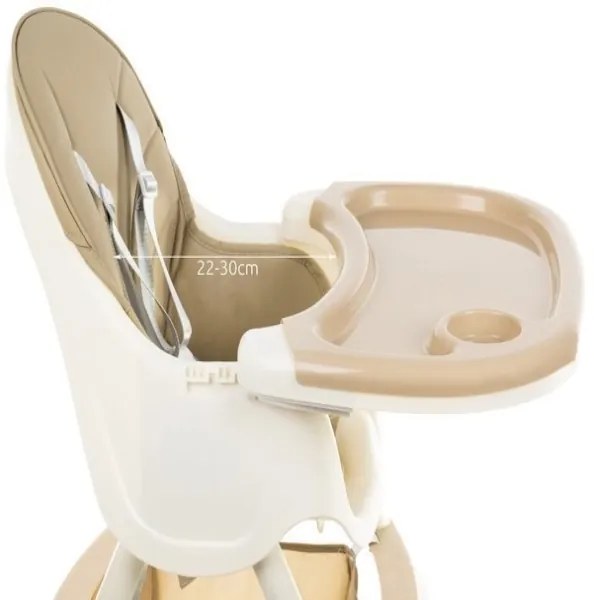 Kruzzel 12060 Jedálenská stolička 3 v 1 hnedá