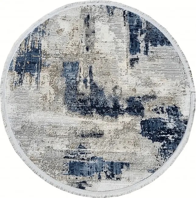 DC Koberec Exclusive kruh 167 námornícka modrá modrá Rozmer: Ø 80 cm (kruh)