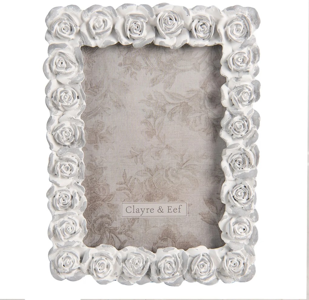 Vintage fotorámček s ružičkami - 15 * 2 * 20 cm / 12 * 16 cm