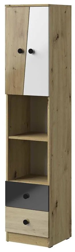 Regál Nero 05  40 – Čierna Lesk