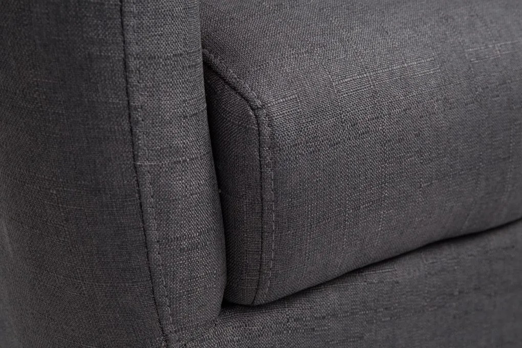 Design-Shop Kreslo Tilg látka - Tmavo sivá